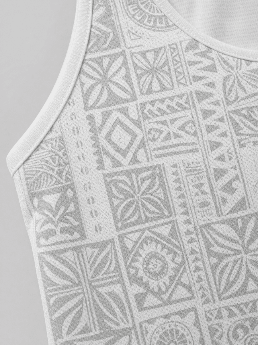 Girls' Sundress - White Sunday - The Koko Samoa