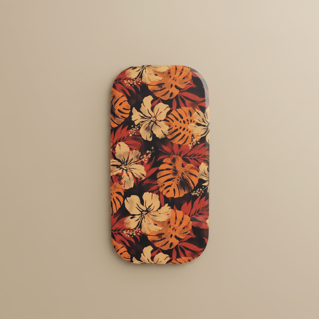 WOYC Lalomanu phone grip stand in natural wood finish, designed for secure grip and easy phone handling.