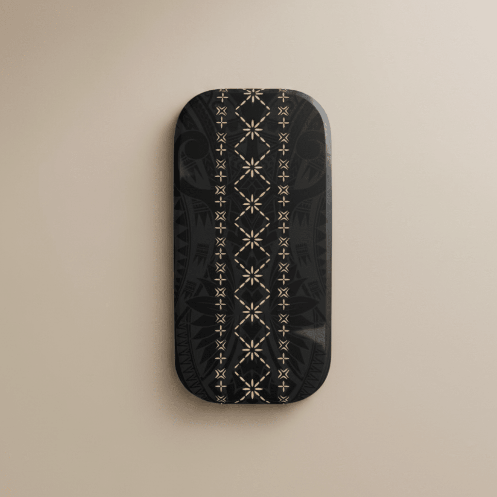 Malu Grip Stand accessory featuring traditional Samoa design, compatible with AU, NZ, and USA devices.