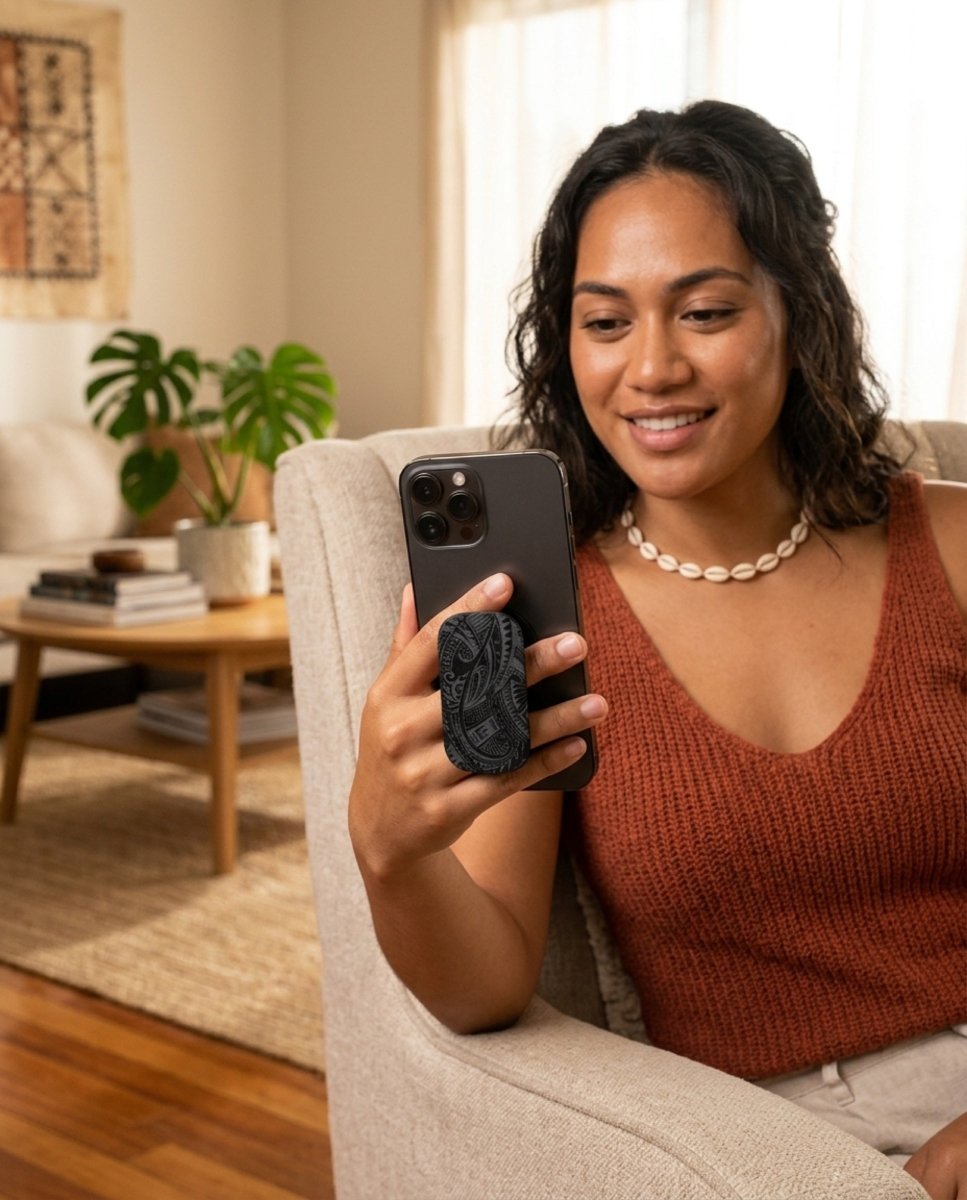 Warrior Grip Stand accessory featuring a bold design, compatible with AU, NZ, and USA devices for secure support.
