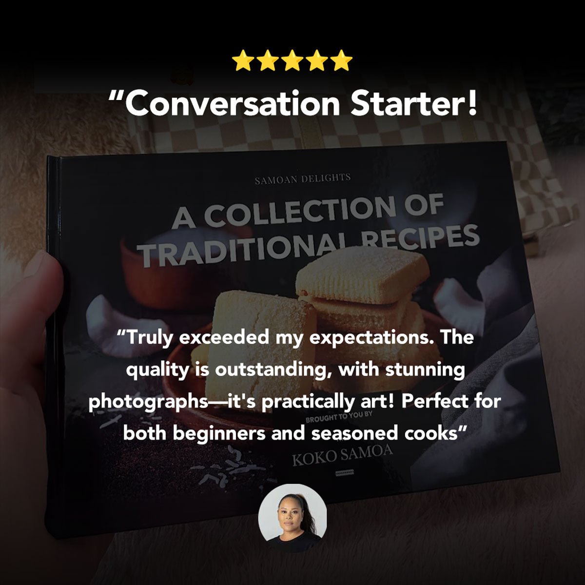 Hardcover A4 - Samoan Delights: 12 Samoan Recipes Cookbook - Vol 1 - AU/NZ/USA - The Koko Samoa