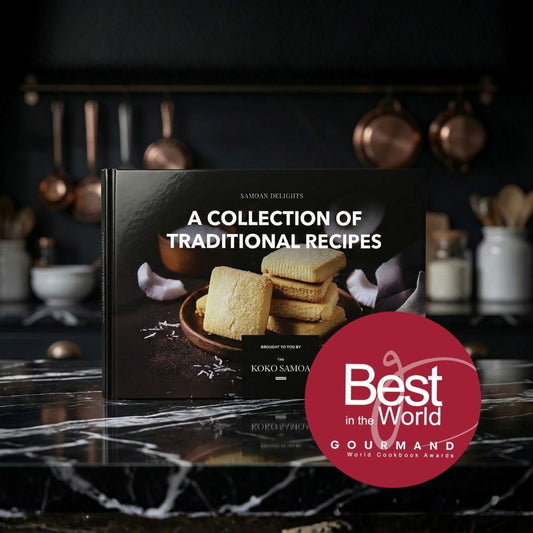 Hardcover A4 - Samoan Delights: 12 Samoan Recipes Cookbook - Vol 1 - AU/NZ/USA - The Koko Samoa