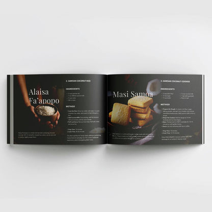 Hardcover A4 - Samoan Delights: 24 Samoan Recipes Cookbook Expanded Edition - Vol1 + Vol2 Combined - AU/NZ/USA - The Koko Samoa