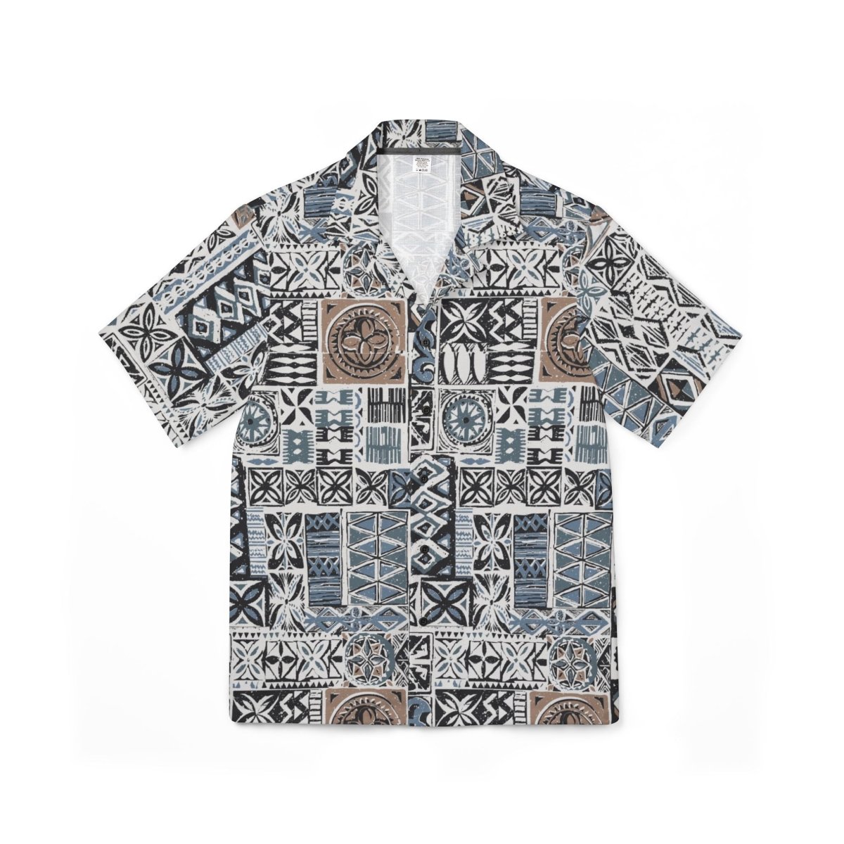 Hawaiian Camp Shirt - Elei Steel - AU/NZ/USA - The Koko Samoa