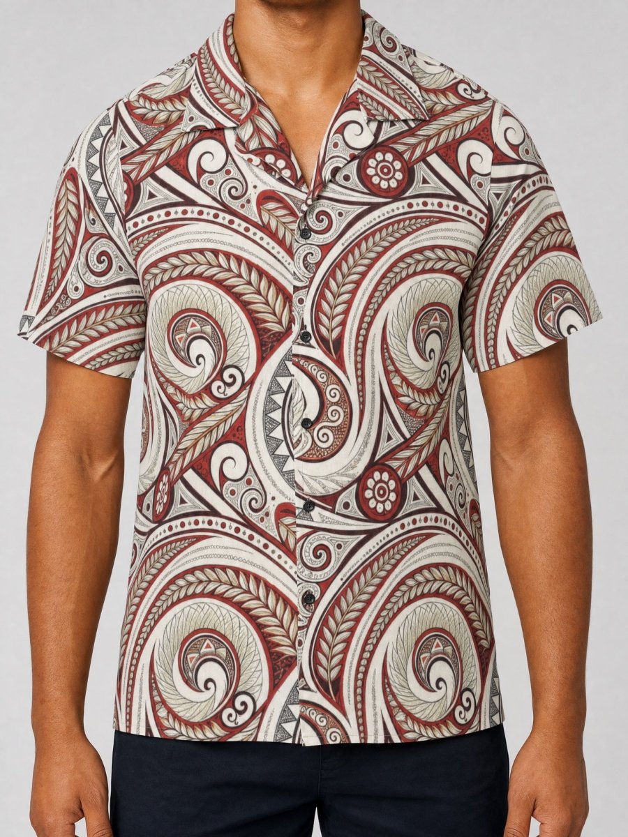 Hawaiian Camp Shirt - Firecrest - AU/NZ/USA - The Koko Samoa