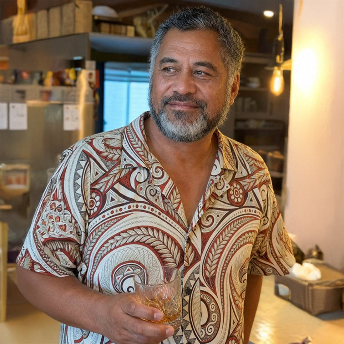 Hawaiian Camp Shirt - Firecrest - AU/NZ/USA - The Koko Samoa