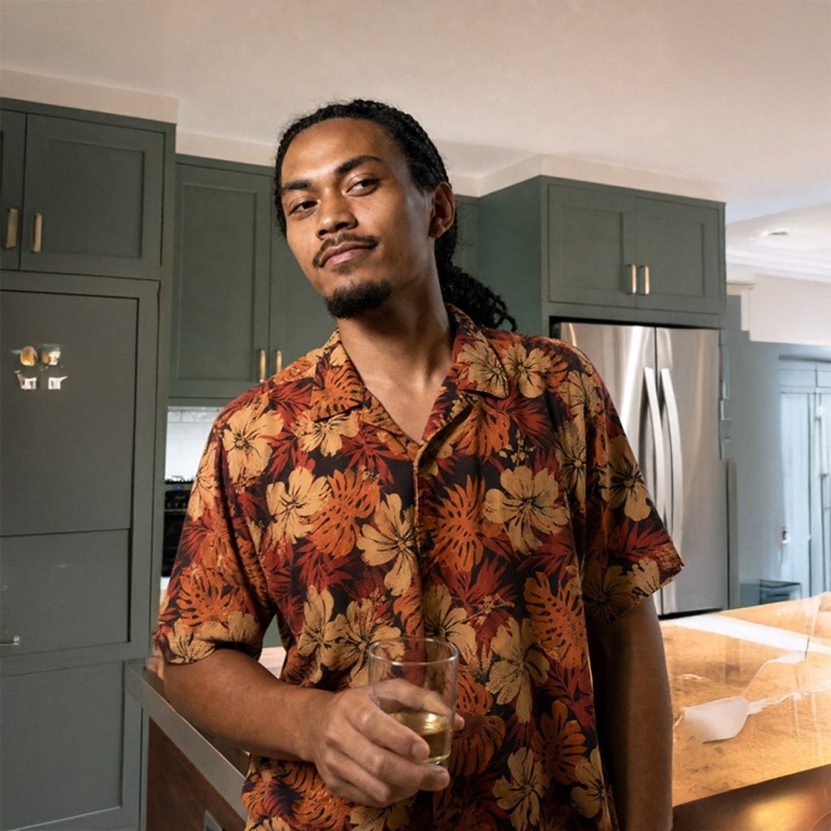 Hawaiian Camp Shirt - Lalomanu Ember - AU/NZ/USA - The Koko Samoa
