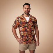 Hawaiian Camp Shirt - Lalomanu Ember - AU/NZ/USA - The Koko Samoa