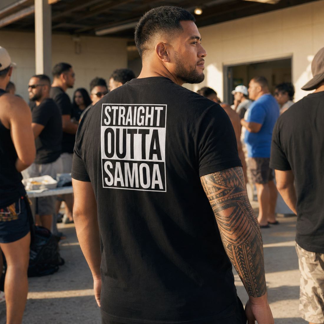 Heavy Unisex Tee - Straight Outta Samoa - AU/NZ - The Koko Samoa