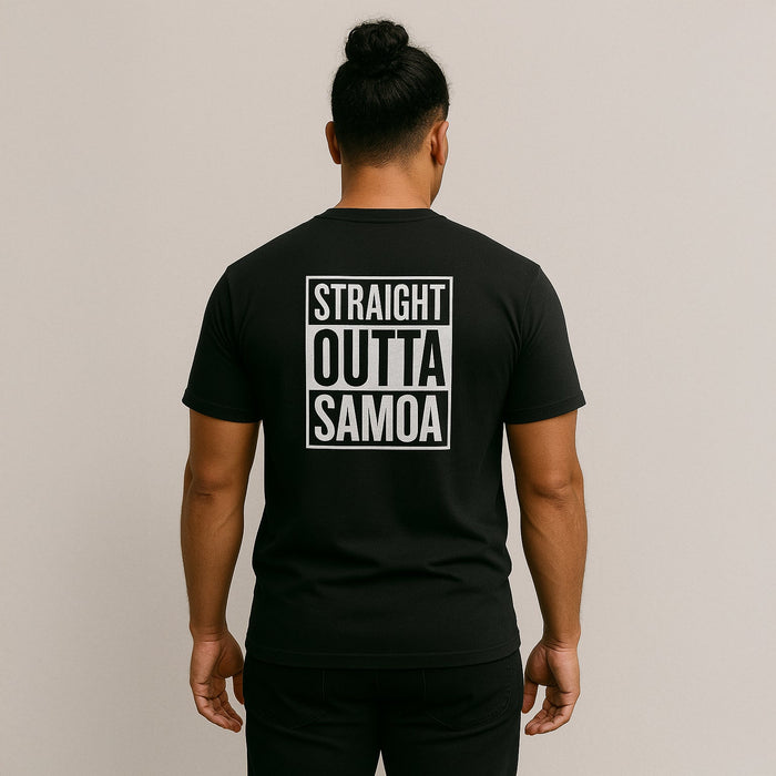 Heavy Unisex Tee - Straight Outta Samoa - USA - The Koko Samoa