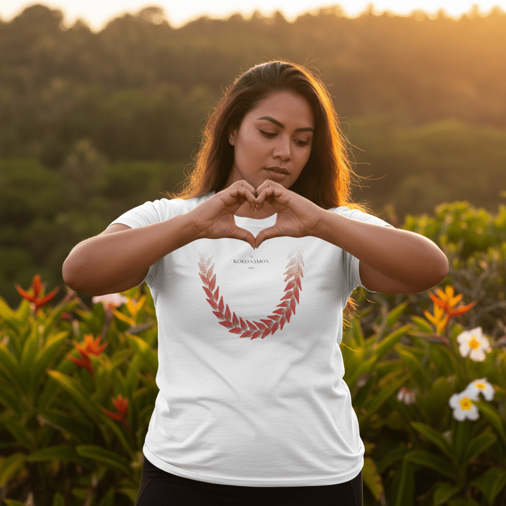 Unisex Heavy Tee featuring Ula Fala design, casual fit, in natural fabric, on a plain background.