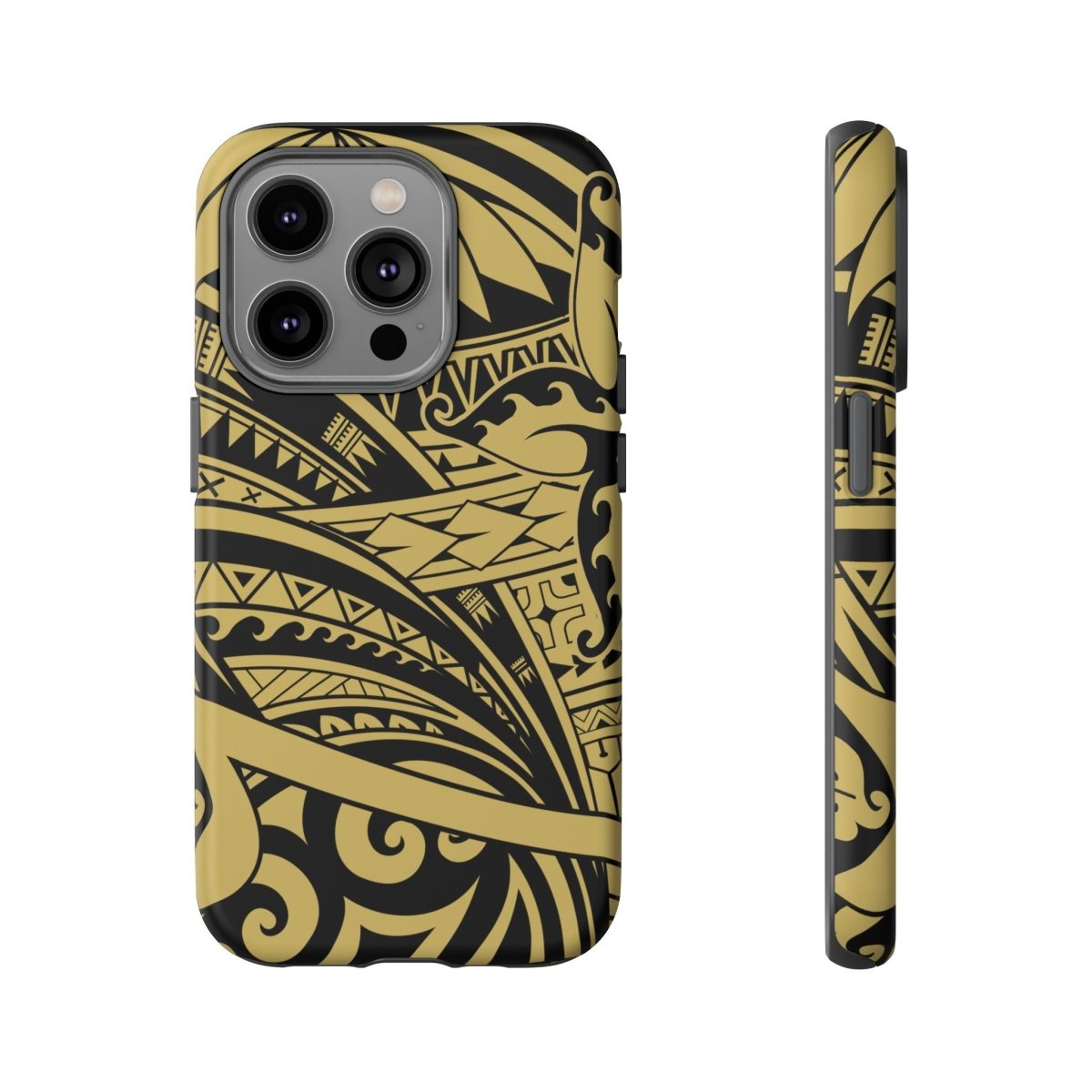 WOYC Bloom Gold tough iPhone case for iPhone models, featuring a floral design, durable protective cover for AU, NZ, and US markets.