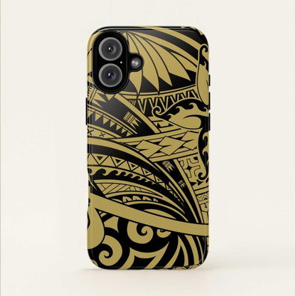 iPhone Tough Phone Case - Bloom Gold - AU/NZ/USA - The Koko Samoa