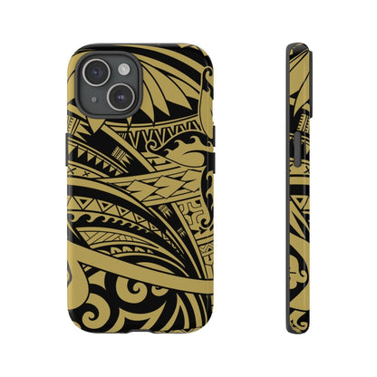iPhone Tough Phone Case - Bloom Gold - AU/NZ/USA - The Koko Samoa
