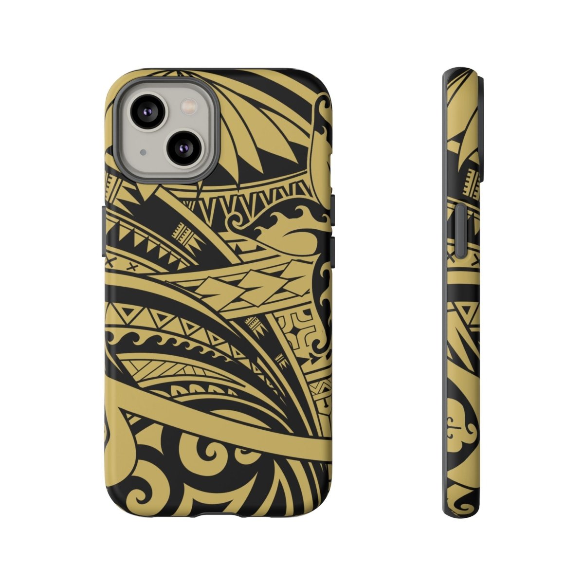 WOYC Bloom Gold tough phone case for iPhone, durable protective cover with floral design, suitable for AU, NZ, and USA models.