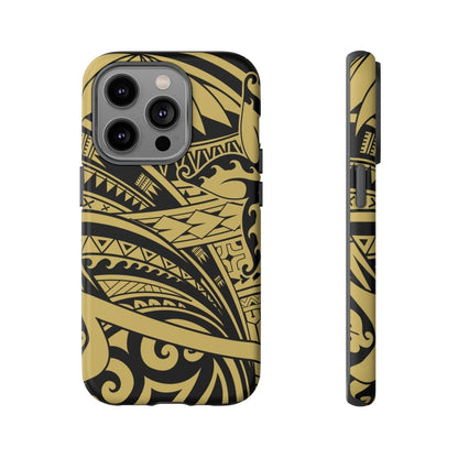 iPhone Tough Phone Case - Bloom Gold - AU/NZ/USA - The Koko Samoa