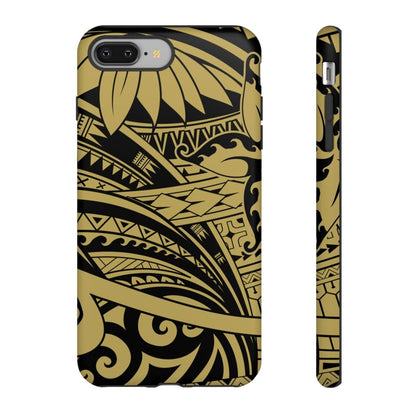 iPhone Tough Phone Case - Bloom Gold - AU/NZ/USA - The Koko Samoa