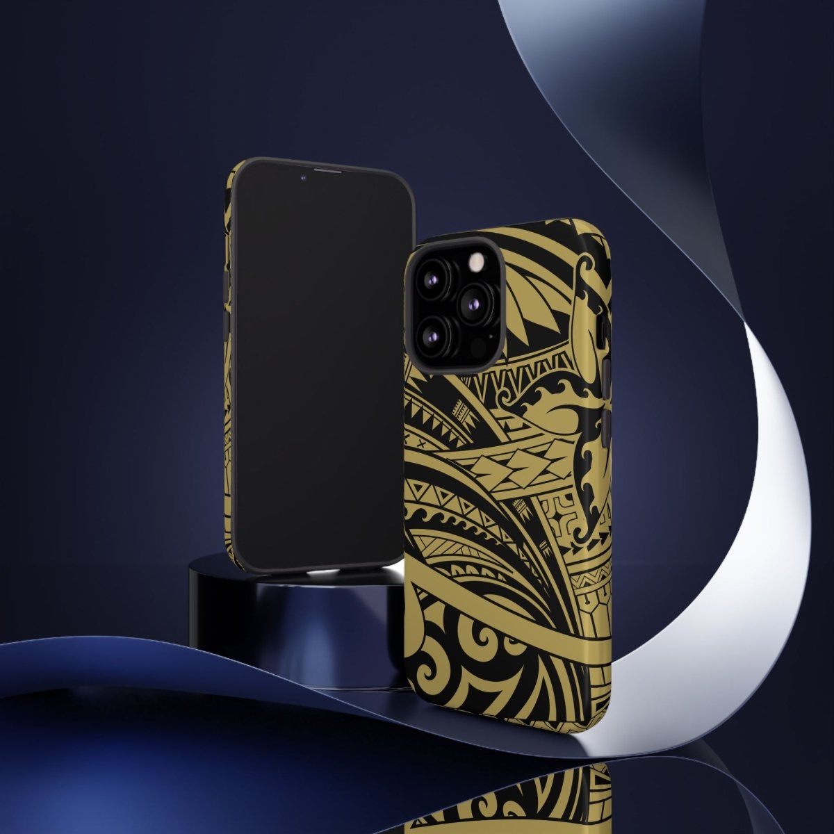 WOYC Bloom Gold tough phone case for iPhone, durable protective cover with floral design, suitable for AU, NZ, and USA markets.
