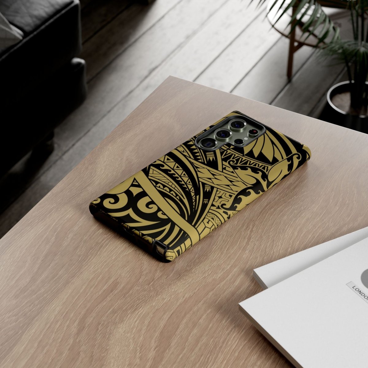 WOYC iPhone tough phone case in Bloom Gold with floral design, protective and durable for iPhone models, suitable for AU, NZ, and USA.