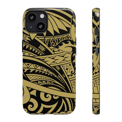 iPhone Tough Phone Case - Bloom Gold - AU/NZ/USA - The Koko Samoa