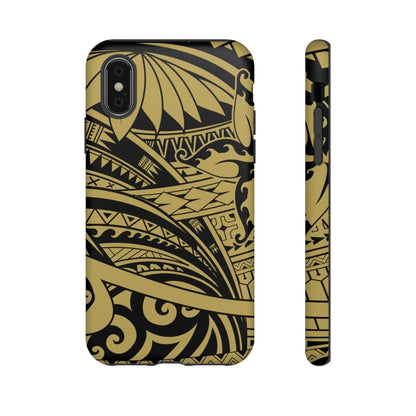 iPhone Tough Phone Case - Bloom Gold - AU/NZ/USA - The Koko Samoa