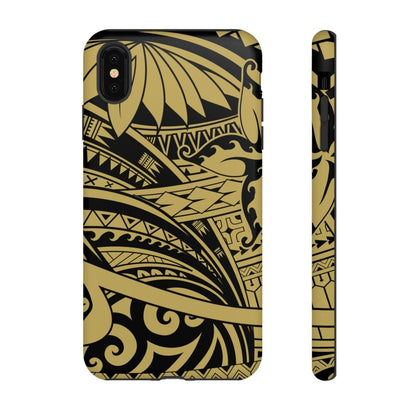 iPhone Tough Phone Case - Bloom Gold - AU/NZ/USA - The Koko Samoa