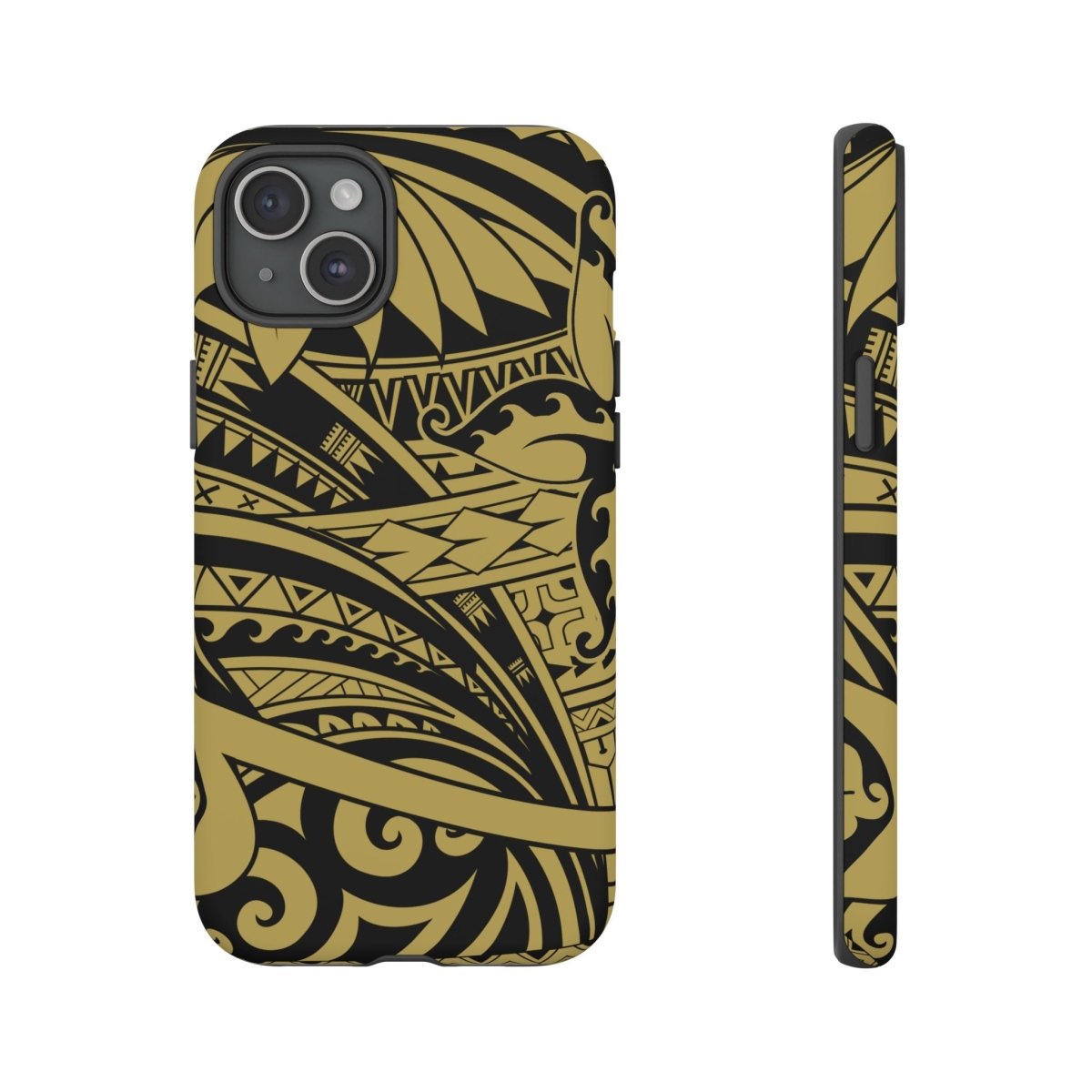 WOYC Bloom Gold tough iPhone case for AU/NZ/USA, durable protective phone cover with floral design, fits iPhone models.