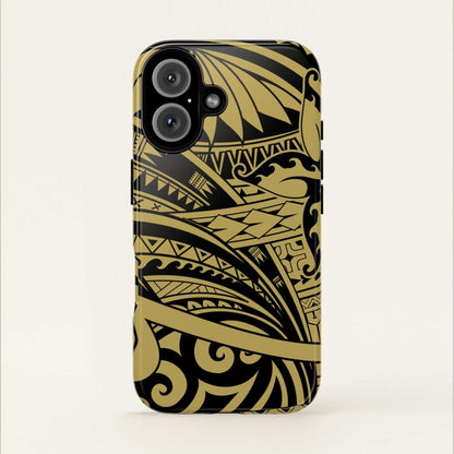 iPhone Tough Phone Case - Bloom Gold - AU/NZ/USA - The Koko Samoa