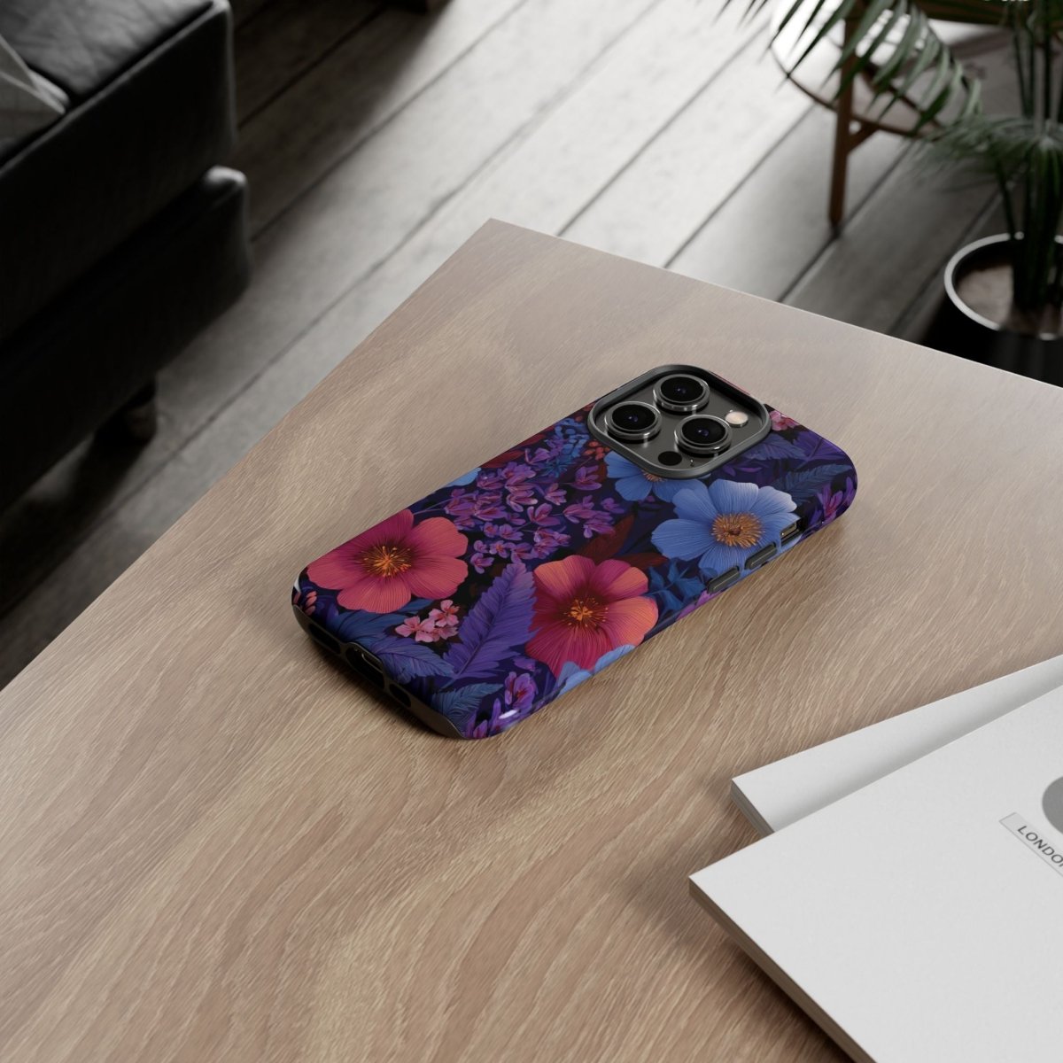 iPhone Tough Phone Case - Lavender Tropics - AU/NZ/USA - The Koko Samoa