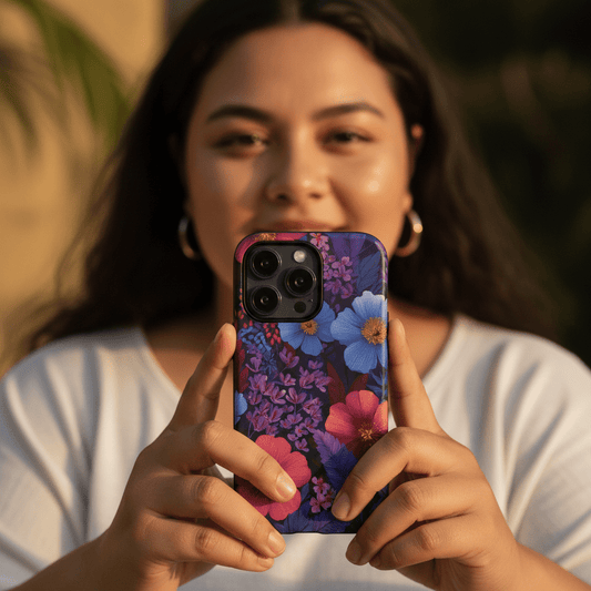 iPhone Tough Phone Case - Lavender Tropics - AU/NZ/USA - The Koko Samoa