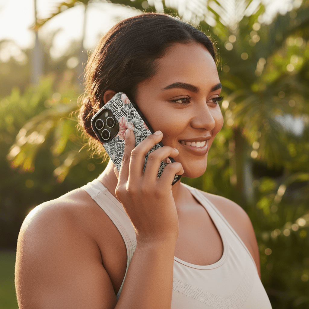 iPhone Tough Phone Case - Solosolo Blooms - AU/NZ/USA - The Koko Samoa