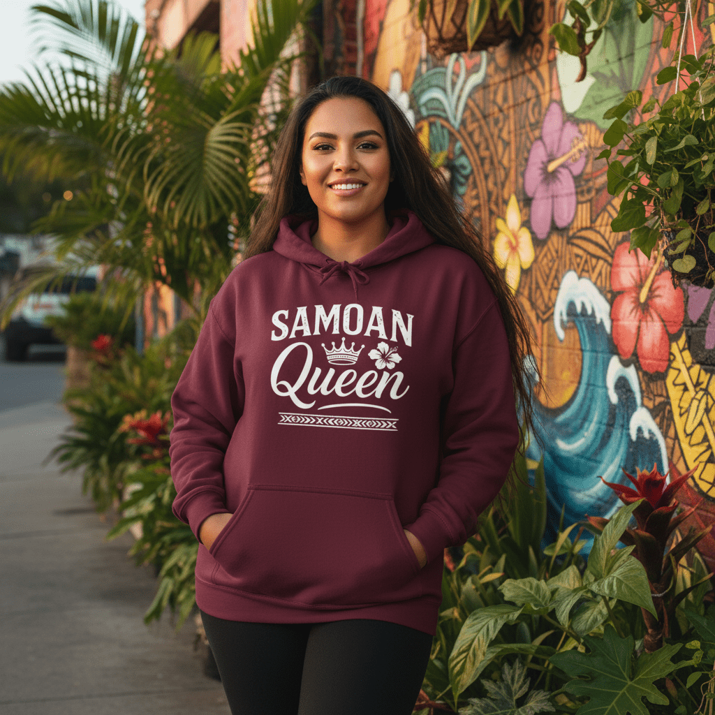 Island Hoodie™ – Samoan Queen - AU/NZ - The Koko Samoa