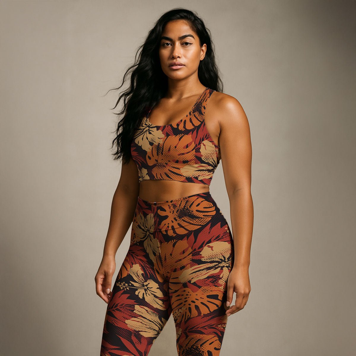 IslandFlex Leggings - Lalomanu Ember - AU/NZ/USA - The Koko Samoa