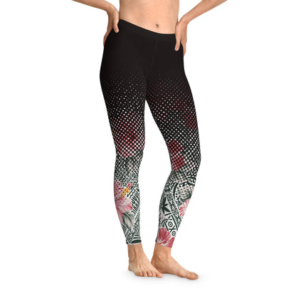 IslandFlex Leggings - Solosolo Blooms - AU/NZ/USA - The Koko Samoa