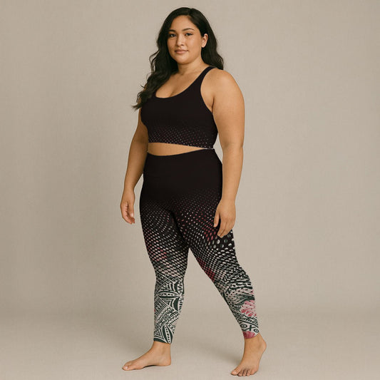 IslandFlex Leggings - Solosolo Blooms - AU/NZ/USA - The Koko Samoa