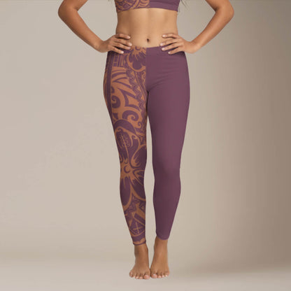 IslandFlex Mid - Rise Leggings - Brandied Melon - AU/NZ/USA - The Koko Samoa