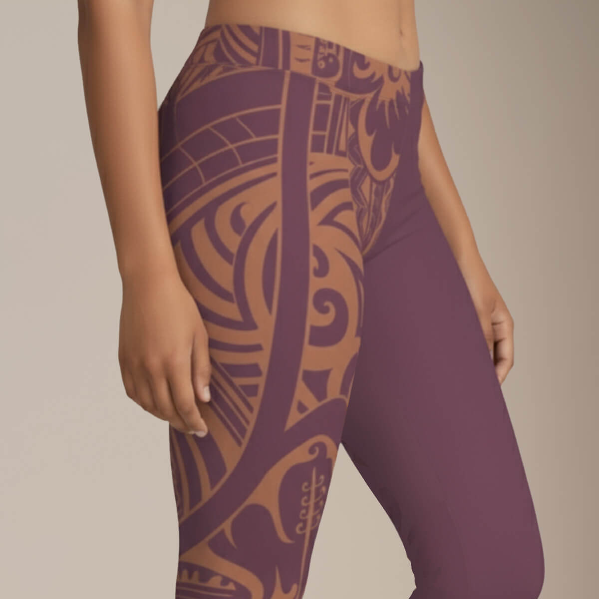 IslandFlex Mid - Rise Leggings - Brandied Melon - AU/NZ/USA - The Koko Samoa