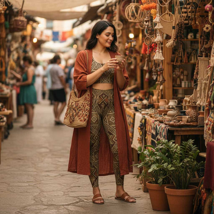 IslandFlex Mid - Rise Leggings - Earthline - AU/NZ/USA - The Koko Samoa