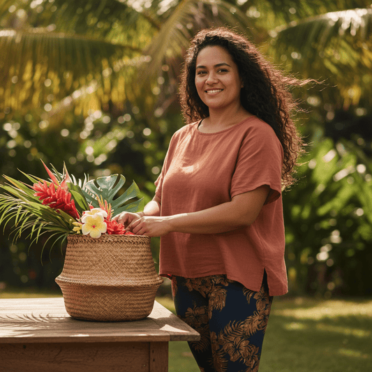 IslandFlex Mid - Rise Leggings - Fagaloa Twilight - AU/NZ/USA - The Koko Samoa