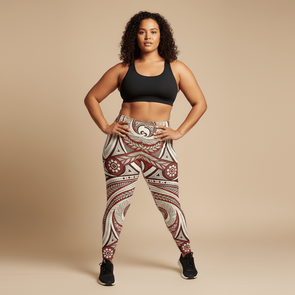 IslandFlex Mid - Rise Leggings - Firecrest - AU/NZ/USA - The Koko Samoa