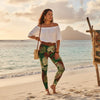 IslandFlex Mid - Rise Leggings - Tafatafa Greens - AU/NZ/USA - The Koko Samoa