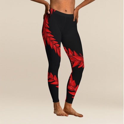 IslandFlex Mid - Rise Leggings - Ula Fala - AU/NZ/USA - The Koko Samoa