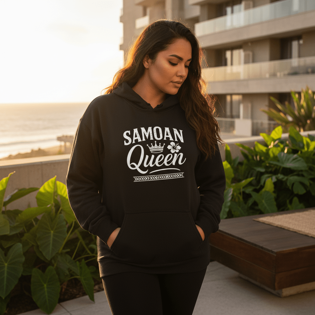 IslandHeavy™ Hoodie – Plus 2XL - 5XL – Samoan Queen - AU/NZ - The Koko Samoa