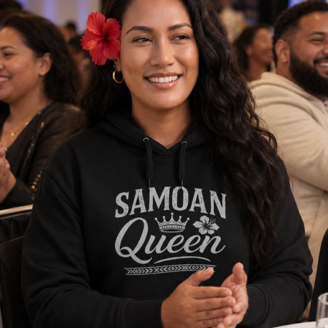 IslandHeavy™ Hoodie – Plus 2XL - 5XL – Samoan Queen - AU/NZ - The Koko Samoa