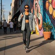 IslandPlus - 2XL to 6XL Leggings - Bloom Dark - AU/NZ/USA - The Koko Samoa