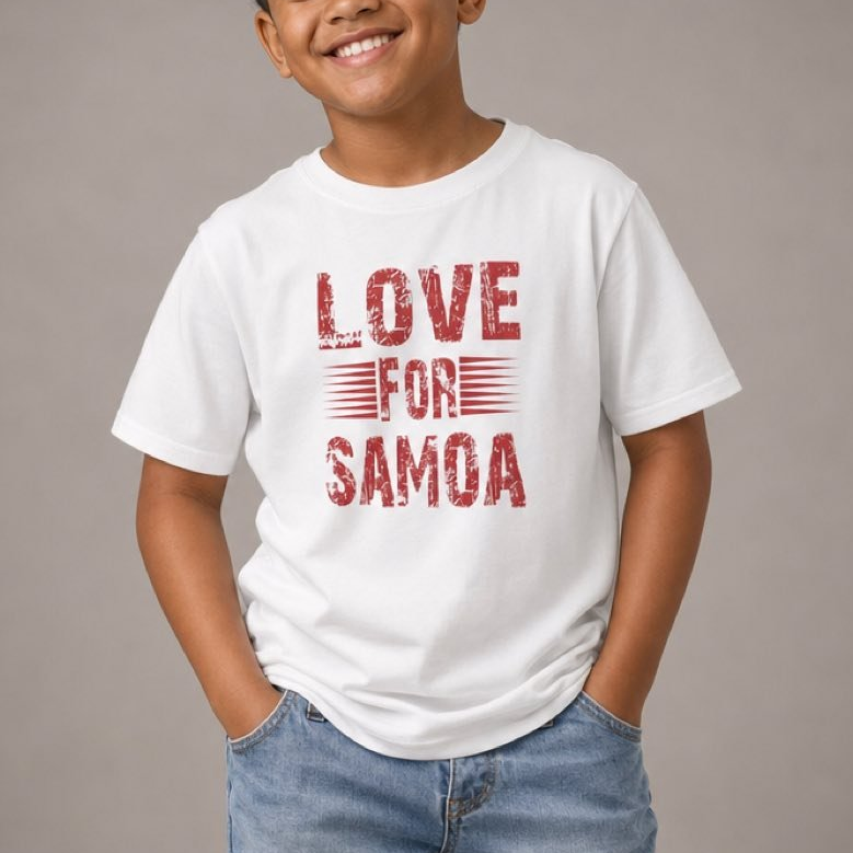 Kids Tee - Love for Samoa - AU/NZ/USA