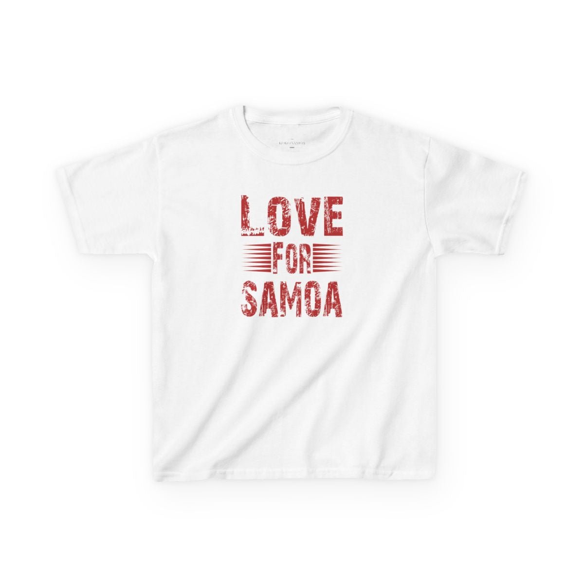 Kids Heavy Cotton Tee - Love for Samoa - AU/NZ - The Koko Samoa