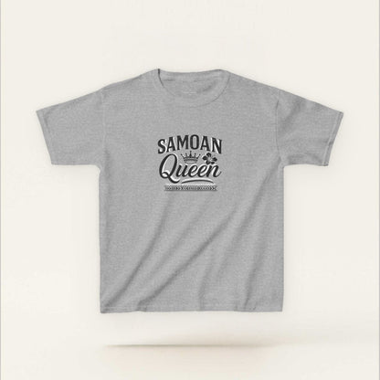 Kids Heavy Cotton Tee - Samoan Queen - AU/NZ - The Koko Samoa