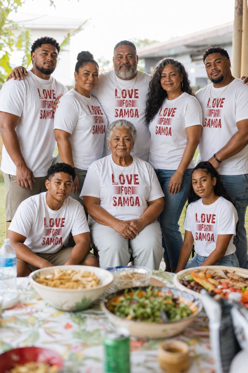 Kids Tee - Love for Samoa - AU/NZ/USA - The Koko Samoa