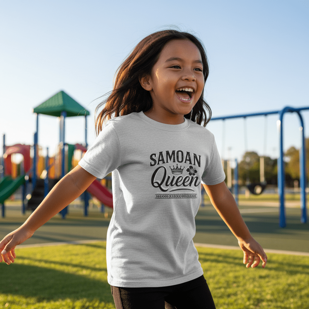 Kids Tee - Samoan Queen - AU/NZ/USA - The Koko Samoa